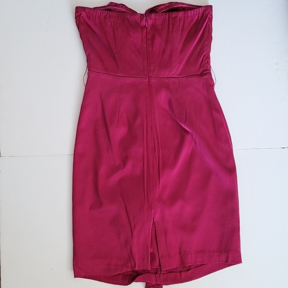 Hot🩷PinkExpress Silk strapless dress - Picture 6 of 11